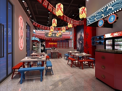 工业复古风火锅店
