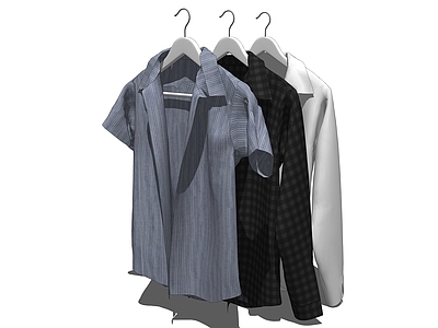 现代服装 衣服 衣架