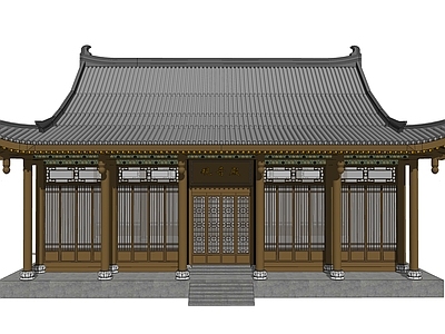 中式寺庙建筑 观音殿