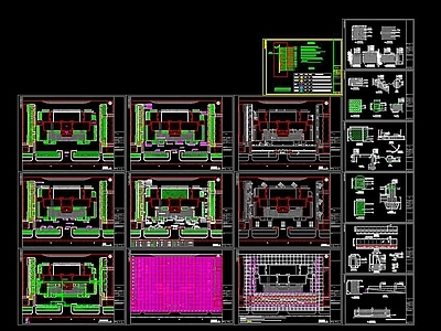 大学广场景观规划CAD 施工图