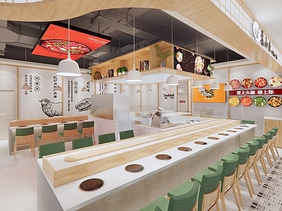 日式旋转火锅店
