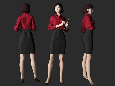 现代女人 服务员 文员 接待美女