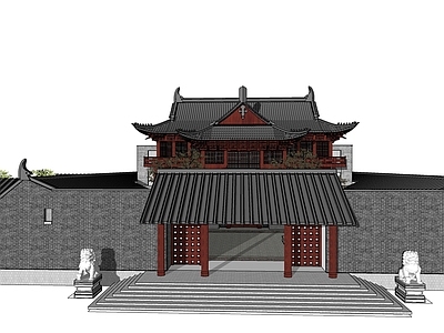中式四合院 展览馆