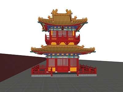 中式寺庙建筑