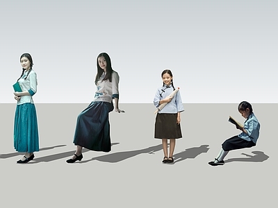 现代2D民国风女学生