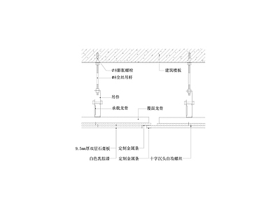 伸缩缝工艺天花节点图