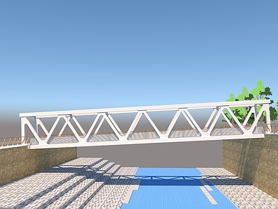 现代风格大桥 建筑桥梁