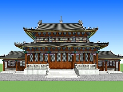 中式寺庙建筑