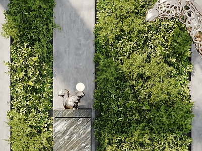 现代植物墙