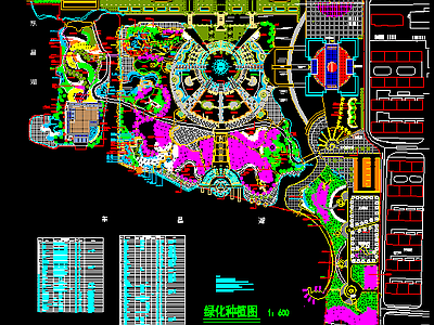 种植cad景观图 施工图