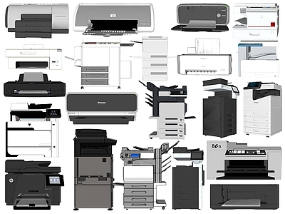现代打印机 复印机组合