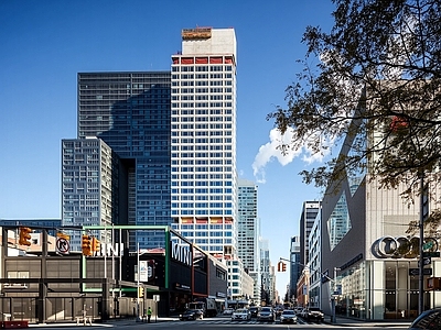 白天城市街景 外景 窗外景