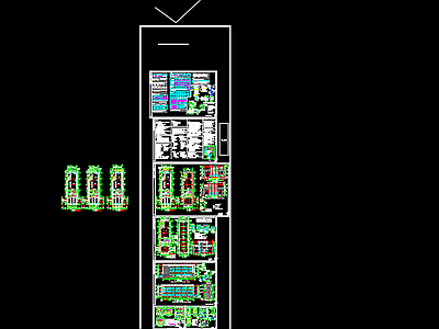 颖都家园小区服务用房建筑图 施工图