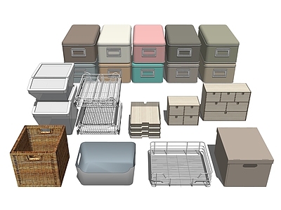 现代箱包 收纳箱 收纳盒 架子