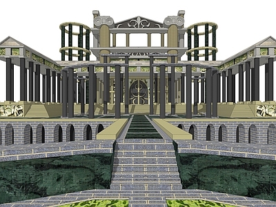 欧式寺庙建筑 风格建筑