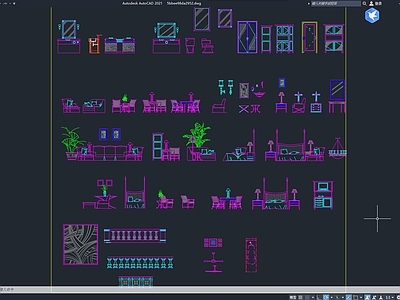 现代简约家具图库 家居立面图库 立面 立面图