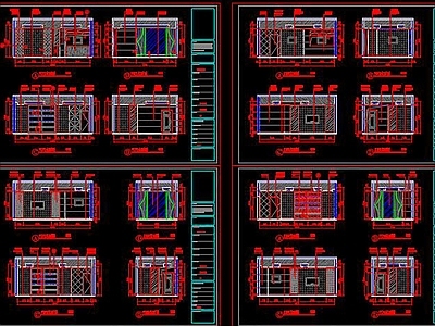 新中式茶楼CAD 施工图