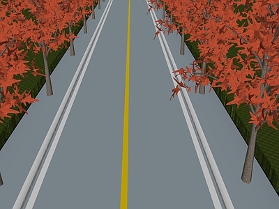 现代公路 公路景观 绿化