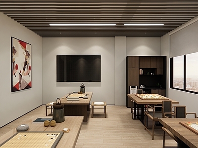 现代棋牌室