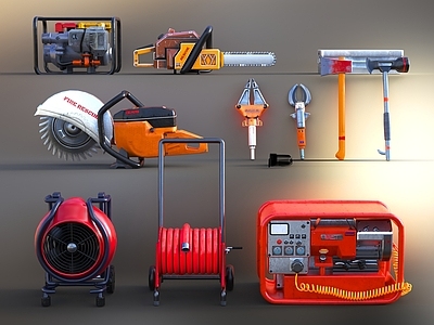 现代消防器材 消防斧 发电机 电锯 工具箱 通风 热检测器 辐射探测 软管