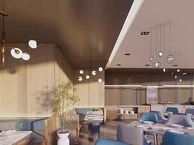 现代自助餐厅