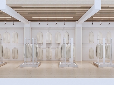 现代商业服装展厅