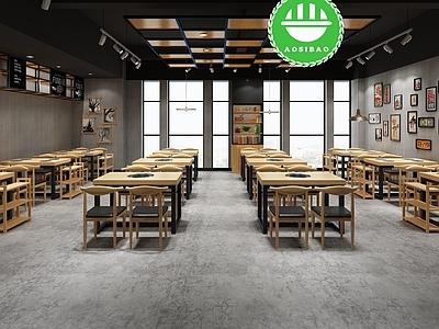 工业风火锅店