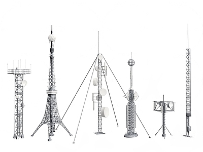 现代雷达信号塔 工业设备