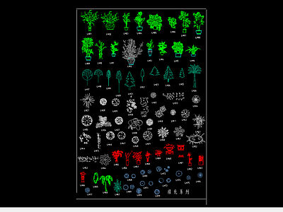 绿化系列图库 施工图