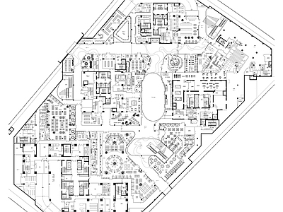 成大中心地下部分商业施工图