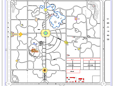 公园规划图 施工图