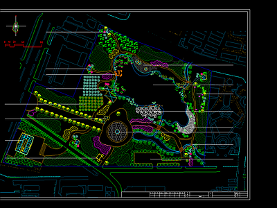 公园规划图纸 施工图