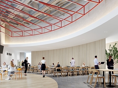 现代职工餐厅