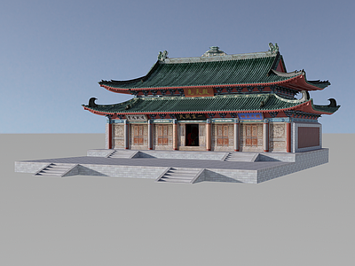 中式寺庙建筑