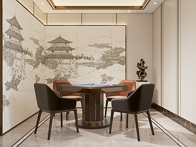 新中式棋牌室