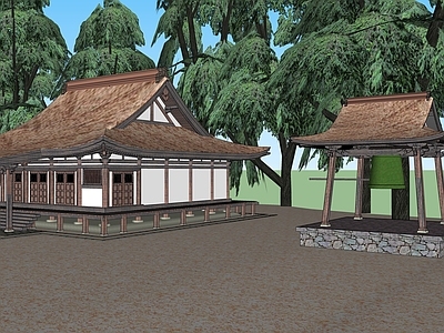 中式寺庙建筑