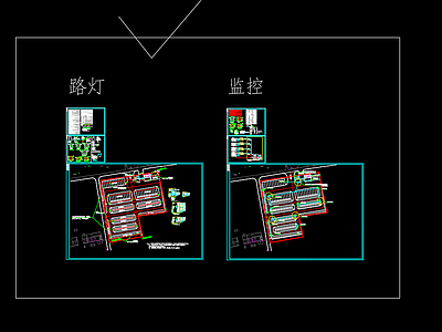 大王庄停车场路灯监控附属施工图 施工图 户外