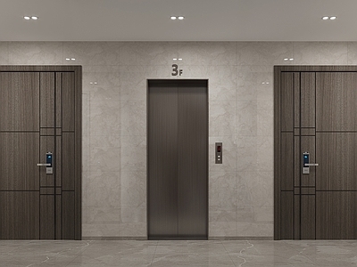 现代电梯间