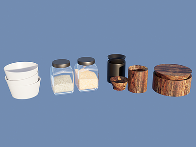 现代厨房用品组合