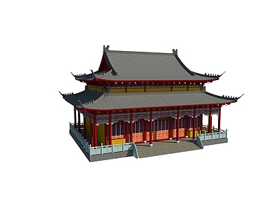 中式寺庙建筑