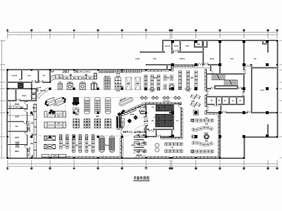 2500㎡超市CAD施工图