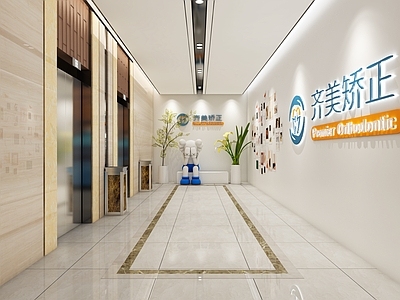 现代电梯间 公仔 照片墙