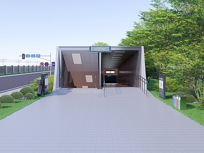 现代道路 过街通道