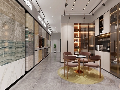 现代瓷砖店 装修店面
