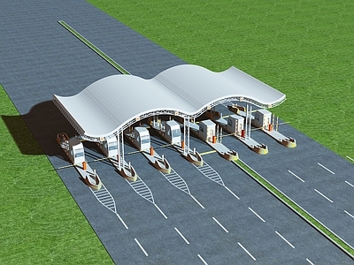 现代高速公路收费站