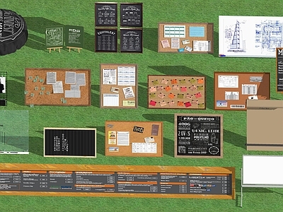 现代展示用品 留言板 黑板