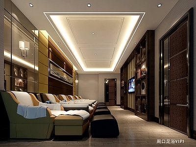 高档休闲洗浴中心CAD 施工图 效果图