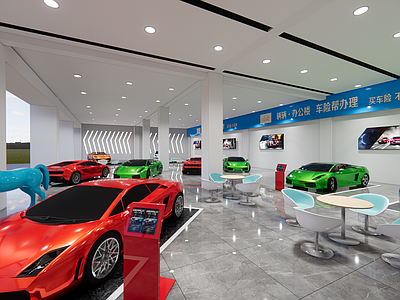 现代汽车4S店 汽车展厅