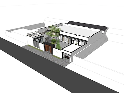 新中式四合院
