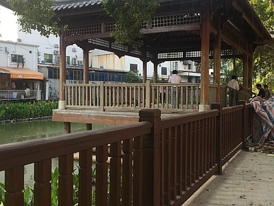 中式古建水榭亭廊 麻涌 施工图